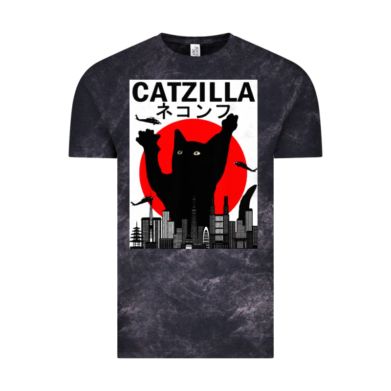 Vintage Catzilla Japanese Sunset Style Vintage Tee by artisFamous | Teevron