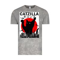 Cloud Rock vintage catzilla japanese sunset style Vintage Tee - artisFamous