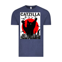 Vintage Denim vintage catzilla japanese sunset style Vintage Tee - artisFamous