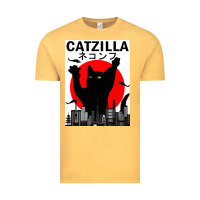 Vintage Mustard vintage catzilla japanese sunset style Vintage Tee - artisFamous