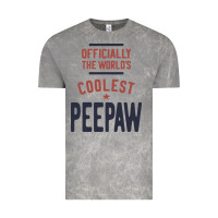 Cloud Rock Officially The World's Coolest Peepaw | Mens Gift Vintage Tee - artisFamous