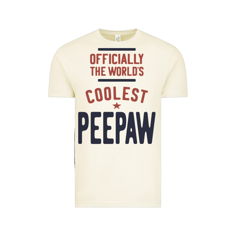 Officially The World's Coolest Peepaw | Mens Gift Vintage Tee by artisFamous | Teevron