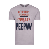 Vintage Zinc Officially The World's Coolest Peepaw | Mens Gift Vintage Tee - artisFamous