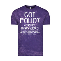 Cloud Purple got polio me neither thanks science Vintage Tee - artisFamous