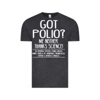 Vintage Black got polio me neither thanks science Vintage Tee - artisFamous
