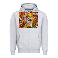 Heather Grey safari patterns tumbler Zipper Hoodie - BundleAndBundleShop