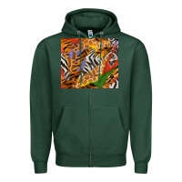 Sports Green safari patterns tumbler Zipper Hoodie - BundleAndBundleShop
