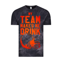 Cloud Black my team makes me drink Vintage Tee - artisFamous