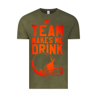 Vintage Olive my team makes me drink Vintage Tee - artisFamous