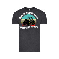 Vintage Black diddly squat farm speed and power Vintage Tee - artisFamous