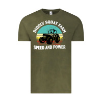 Vintage Olive diddly squat farm speed and power Vintage Tee - artisFamous