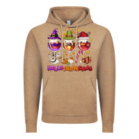 Vintage Coffee Hallothanksmas wine glasses Vintage Hoodie - NancyCooperArtShop