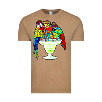 Parrots Drinking Margarita Hawaiian Vintage Tee | Teevron