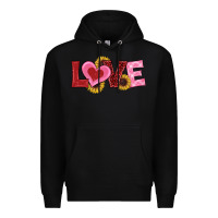 Black valentines day love sunflowers Premium Hoodie - RanaPortraitStore