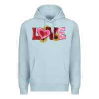 Blue Mist valentines day love sunflowers Premium Hoodie - RanaPortraitStore
