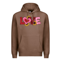 Chestnut valentines day love sunflowers Premium Hoodie - RanaPortraitStore