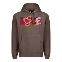 Coffee valentines day love sunflowers Premium Hoodie - RanaPortraitStore