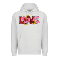 Dove Grey valentines day love sunflowers Premium Hoodie - RanaPortraitStore