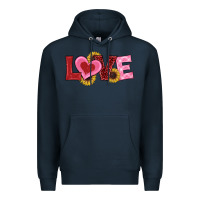 Navy valentines day love sunflowers Premium Hoodie - RanaPortraitStore