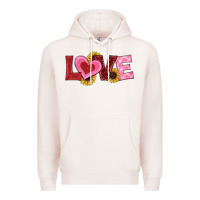 Pale Pink valentines day love sunflowers Premium Hoodie - RanaPortraitStore