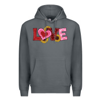 Rock valentines day love sunflowers Premium Hoodie - RanaPortraitStore