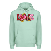 Seafoam valentines day love sunflowers Premium Hoodie - RanaPortraitStore