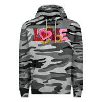 Slate Camo valentines day love sunflowers Premium Hoodie - RanaPortraitStore