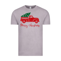 Vintage Zinc vintage red truck with christmas Vintage Tee - artisFamous