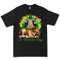 Black St. Patrick's Day Farm Animal Png Premium Tee - BundleAndBundleShop