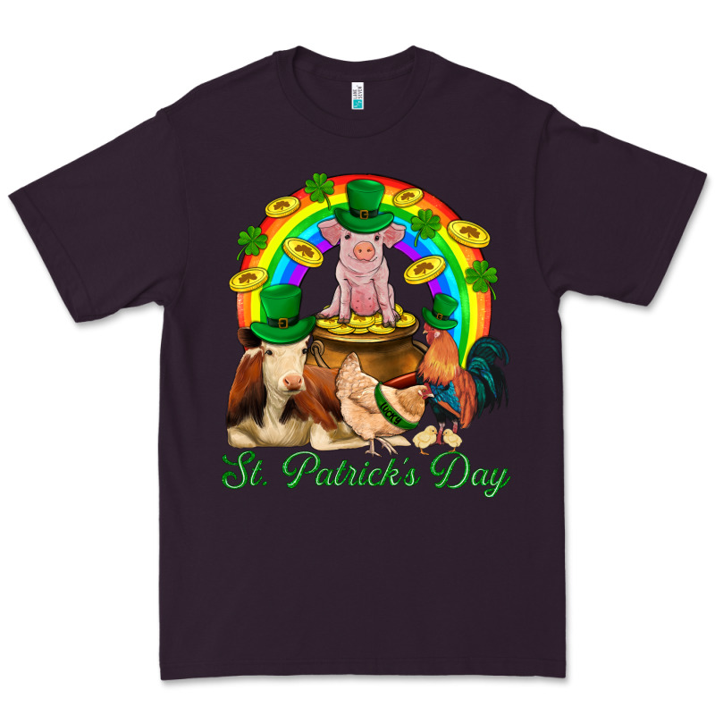 St. Patrick's Day Farm Animal Png Premium Tee by BundleAndBundleShop | Teevron