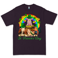 Plum St. Patrick's Day Farm Animal Png Premium Tee - BundleAndBundleShop