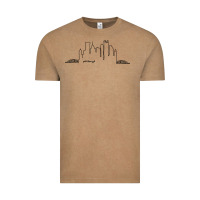 Vintage Coffee pittsburgh skyline city Vintage Tee - artisFamous