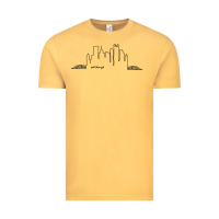 Vintage Mustard pittsburgh skyline city Vintage Tee - artisFamous