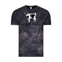 Cloud Black i'd tip that funny cow tipping design Vintage Tee - artisFamous
