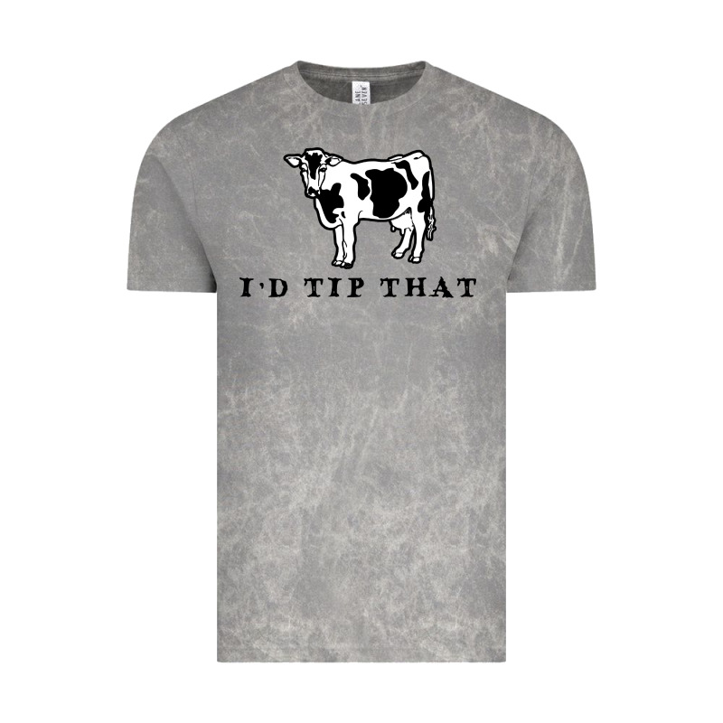 I'd Tip That Funny Cow Tipping Design Vintage Tee by artisFamous | Teevron