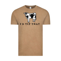 Vintage Coffee i'd tip that funny cow tipping design Vintage Tee - artisFamous