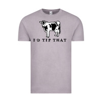 Vintage Zinc i'd tip that funny cow tipping design Vintage Tee - artisFamous