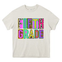 Cream fifth grade Heavy Core Tee - NancyCooperArtShop