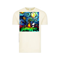 Vintage Arctic starry night print van gogh parody Vintage Tee - artisFamous