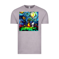Vintage Zinc starry night print van gogh parody Vintage Tee - artisFamous