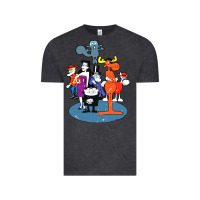 Vintage Black rocky & bullwinkle and friends Vintage Tee - artisFamous