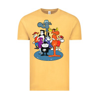 Vintage Mustard rocky & bullwinkle and friends Vintage Tee - artisFamous