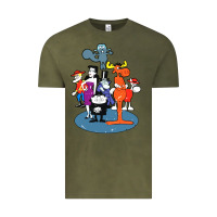 Vintage Olive rocky & bullwinkle and friends Vintage Tee - artisFamous