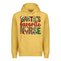 Santa's Favorite Nurse Premium Hoodie | Teevron