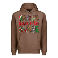 Chestnut Santa's Favorite Nurse Premium Hoodie - BundleAndBundleShop
