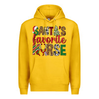 Lemon Santa's Favorite Nurse Premium Hoodie - BundleAndBundleShop