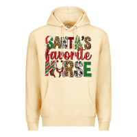Pina Colada Santa's Favorite Nurse Premium Hoodie - BundleAndBundleShop
