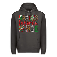 Smoke Santa's Favorite Nurse Premium Hoodie - BundleAndBundleShop