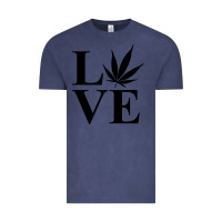Vintage Denim love weed 420 Vintage Tee - artisFamous