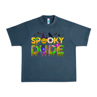 Midnight Navy spooky dude Urban Heavy Tee - NancyCooperArtShop